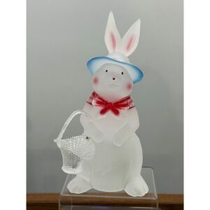 Lucite Resin Easter Bunny Midwest of Cannon Falls Frosted Clear